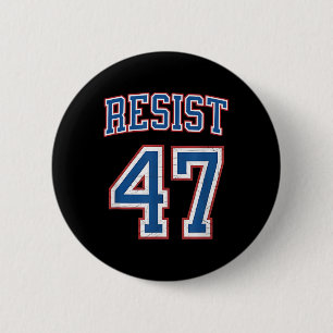 Verzet tegen Trump 47-retro verontruste politieke Ronde Button 5,7 Cm