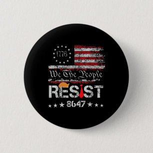 Verzet tegen Trump-protest tegen de anti-politieke Ronde Button 5,7 Cm