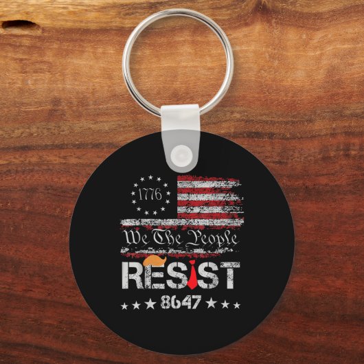 Verzet tegen Trump-protest tegen de anti-politieke Sleutelhanger (Voorkant)