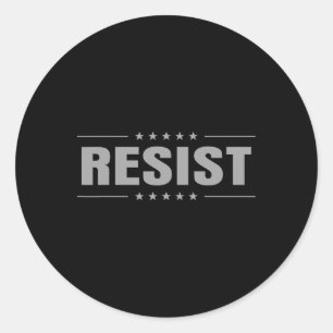 Verzet tegen Trump-protest tegen het anti-politiek Ronde Sticker