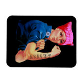 Verzet Trump met Rosie de Riveter Magneet (Horizontaal)