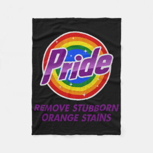 Verzet Trump Verwijder Hardnekkige Oranje Vlekken Fleece Deken