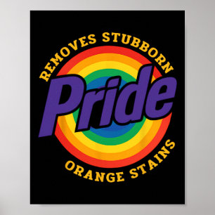 Verzet Trump Verwijder Hardnekkige Oranje Vlekken Poster