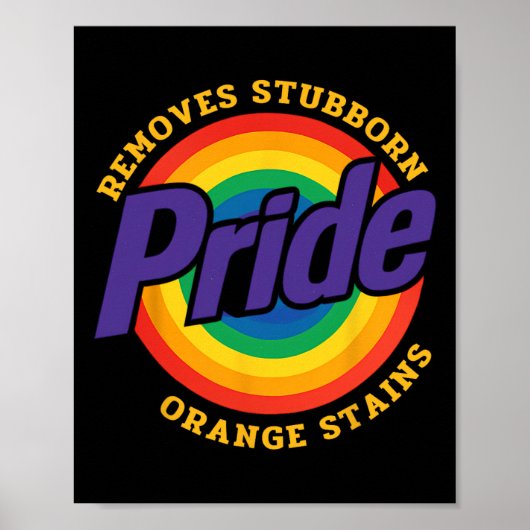 Verzet Trump Verwijder Hardnekkige Oranje Vlekken Poster (Voorkant)