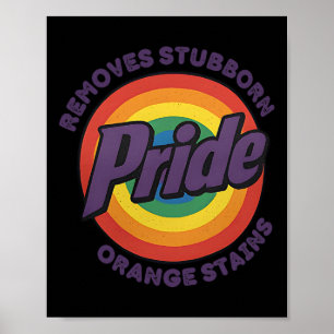 Verzet Trump Verwijder Hardnekkige Oranje Vlekken  Poster