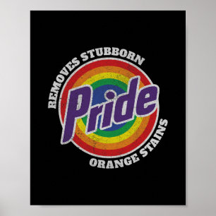Verzet Trump Verwijder Hardnekkige Oranje Vlekken Poster