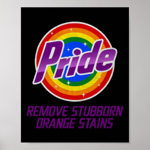 Verzet Trump Verwijder Hardnekkige Oranje Vlekken  Poster