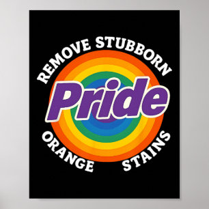 Verzet Trump Verwijder Hardnekkige Oranje Vlekken  Poster