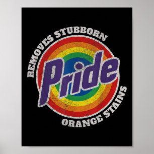 Verzet Trump Verwijder Hardnekkige Oranje Vlekken Poster