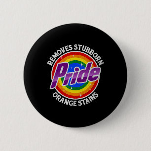 Verzet Trump Verwijder Hardnekkige Oranje Vlekken Ronde Button 5,7 Cm