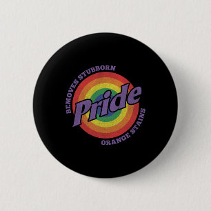 Verzet Trump Verwijder Hardnekkige Oranje Vlekken  Ronde Button 5,7 Cm