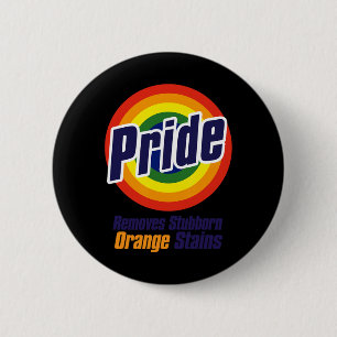 Verzet Trump Verwijder Hardnekkige Oranje Vlekken Ronde Button 5,7 Cm