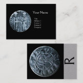 VERZET VAN HET KNIGHTS-TEMPLAR-MONOGRAM grijs papi Visitekaartje (Voorkant / Achterkant)