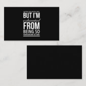 Verzet van het maken van een geweldige grappig cit visitekaartje (Voorkant / Achterkant)