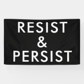 Verzet & Volhard Politiek Protest Maart Spandoek (Horizontaal)