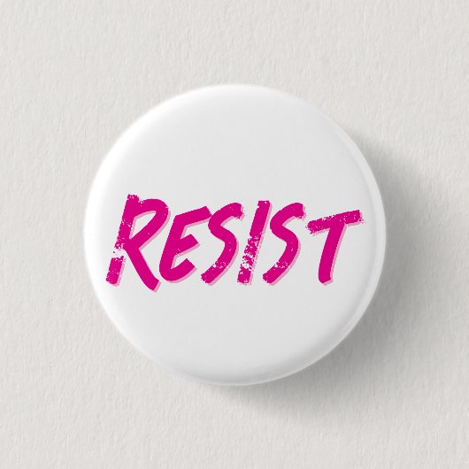 Verzet Weerstand Roze Ronde Button 3,2 Cm (Voorkant)