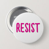 Verzet Weerstand Roze Ronde Button 7,6 Cm (Voorkant /achterkant)