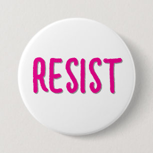 Verzet Weerstand Roze Ronde Button 7,6 Cm