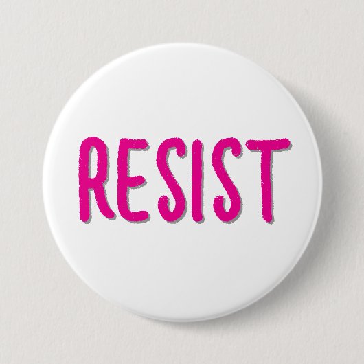 Verzet Weerstand Roze Ronde Button 7,6 Cm (Voorkant)
