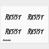 Verzet weerstand weerstaan rechthoekige sticker (Vel)