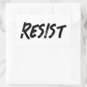 Verzet weerstand weerstaan rechthoekige sticker (Tas)
