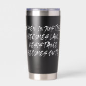 Verzet wordt plicht NZ Politiek Geïsoleerde Drinkbeker (Achterkant)