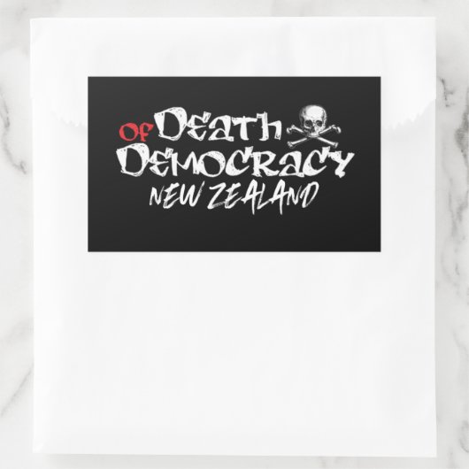 Verzet wordt plicht NZ Politiek Rechthoekige Sticker (Tas)