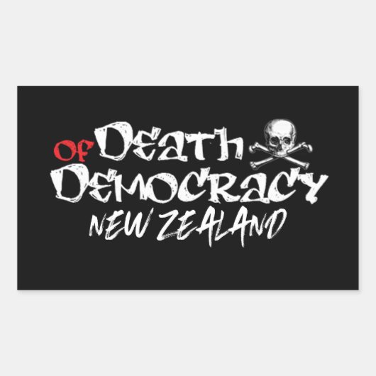 Verzet wordt plicht NZ Politiek Rechthoekige Sticker (Voorkant)