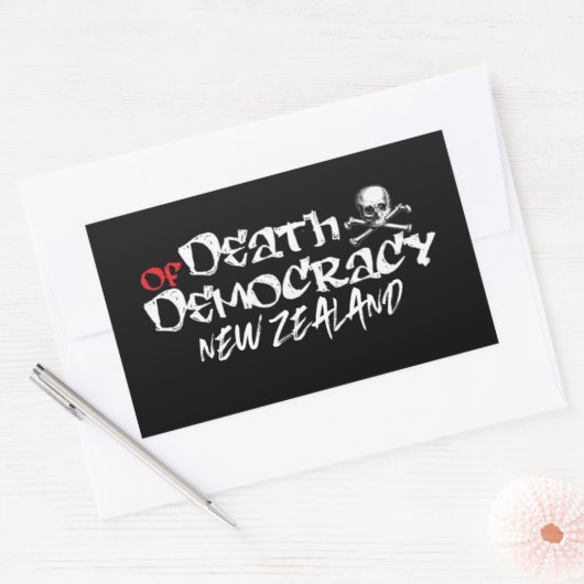 Verzet wordt plicht NZ Politiek Rechthoekige Sticker (Envelop)