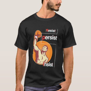 Verzet zich tegen Aandringen Boksen Quote Motivati T-shirt