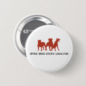 Verzet zich tegen BSL-Button. Ronde Button 5,7 Cm (Voorkant /achterkant)