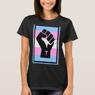 Verzet zich tegen de eerste Transgender Flag Trans T-shirt