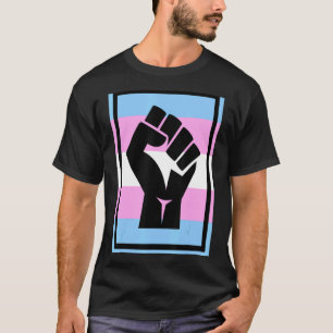 Verzet zich tegen de eerste Transgender Flag Trans T-shirt