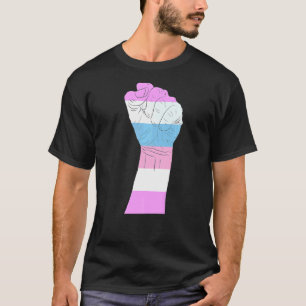 verzet zich tegen de eerste transgendervlag trans  t-shirt