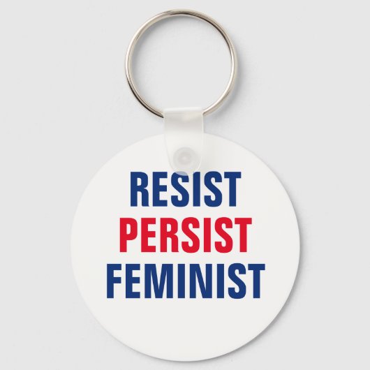 Verzet zich tegen feministisch verzet Vrouwen Sleutelhanger (Voorkant)