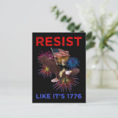 Verzet zoals het is 1776 briefkaart (Staand voorkant)
