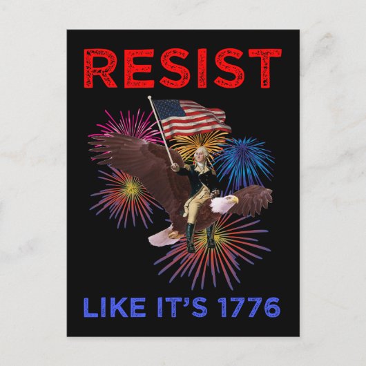 Verzet zoals het is 1776 briefkaart (Voorkant)