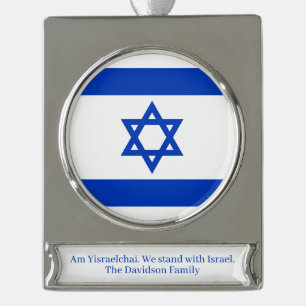  VERZILVERD BANNER ORNAMENT