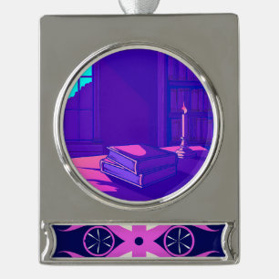  VERZILVERD BANNER ORNAMENT