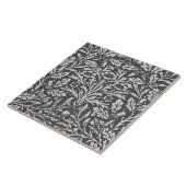 Verzilvert het BloemenDamast van de Jugendstil, Tegeltje (Zijkant)