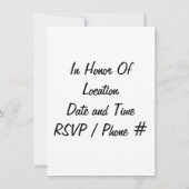 VERZOCHT ONS "25e JUBILEUM" TE VERZAMELEN Kaart (Achterkant)