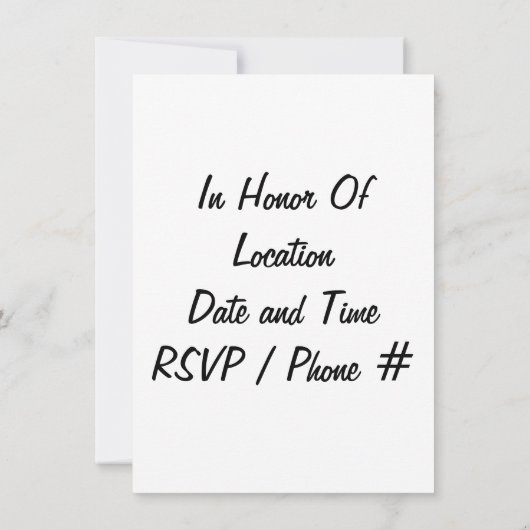 VERZOCHT ONS "25e JUBILEUM" TE VERZAMELEN Kaart (Achterkant)