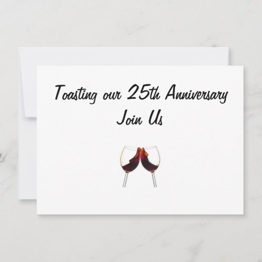 VERZOCHT ONS "25e JUBILEUM" TE VERZAMELEN Kaart (Voorkant)