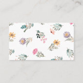 Verzoek/Boek voor Baby Visitekaartje (Achterkant)