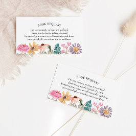 Verzoek/Boek voor Baby Visitekaartje