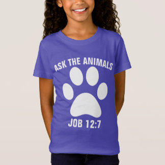 VERZOEK DE DIEREN Christelijke KINDER T-Hemden T-shirt