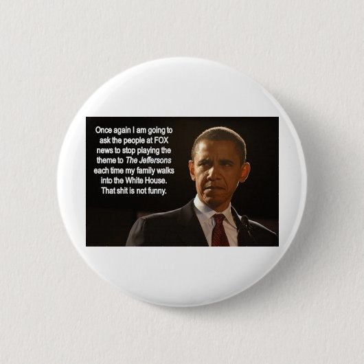 VERZOEK maar het PRESIDENT Ronde Button 5,7 Cm (Voorkant)