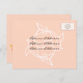 Verzoek om antwoord uitnodiging briefkaart (Voorkant / Achterkant)