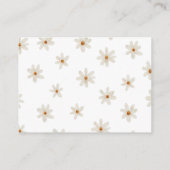 Verzoek om Baby shower Daisy Informatiekaartje (Achterkant)