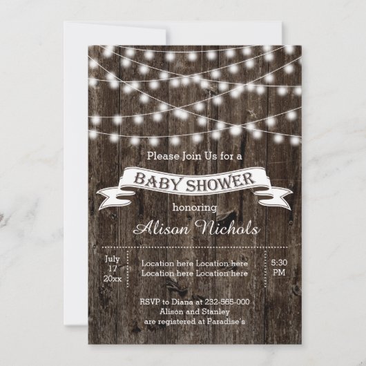 verzoek om baby shower kaart (Voorkant)